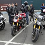 sortie moto en Ducati à Rennes