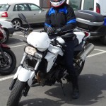 Magda sur son F800R