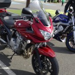 Mathieu et son suzuki Bandit 650 S bordeaux