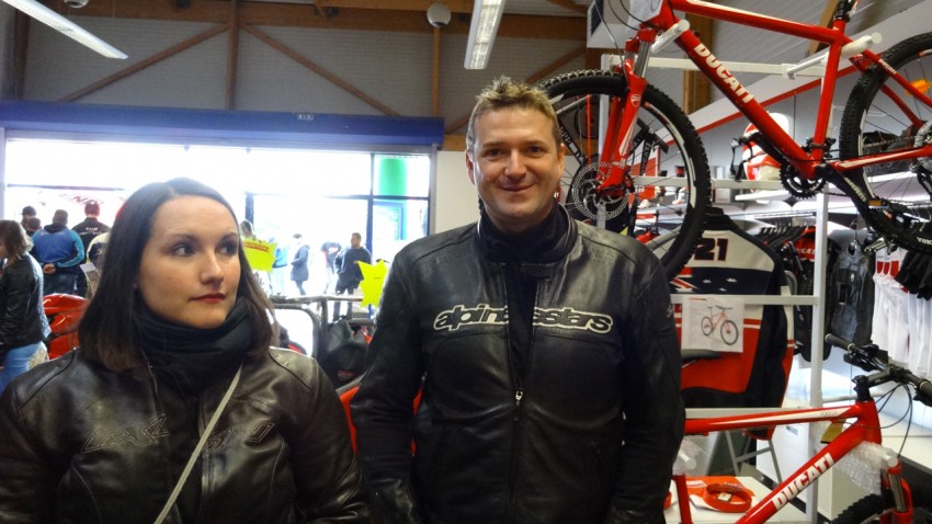 Lucie et Laurent au City Bike de Laval : Concession Ducati