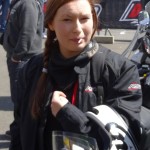 Laura, future motarde en Ducati