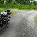 Pause moto à Changé près de Laval