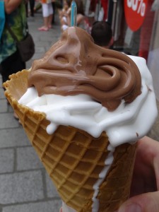 glace chocolat citron au glacier Sanchez de Saint-Malo