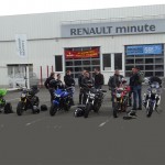 rassemblement de motarde à Rennes et de motards