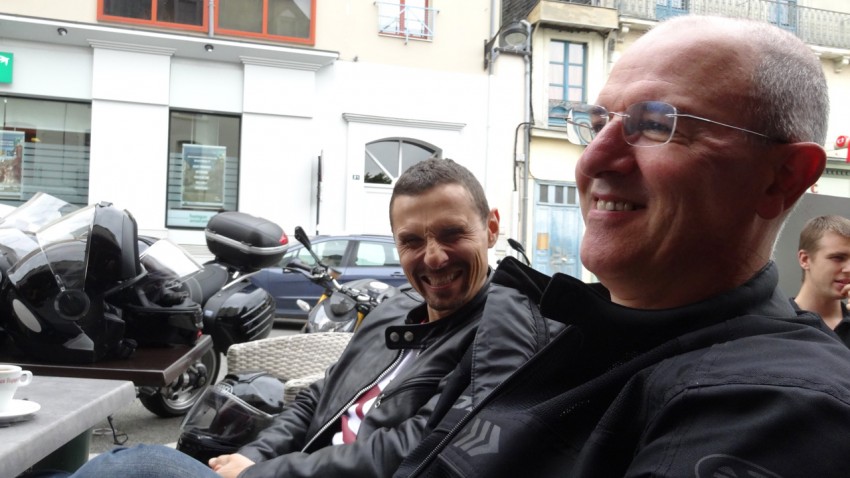 Juan et Didier, motard Rennais