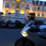 David Jazt aux Thermes Marins de Saint-Malo en Ducati 899