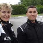 Katia et Arnaud en sortie moto