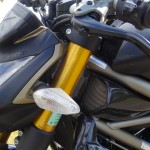 tête de fourche et écope sur le Streetfighter Ducati Performance