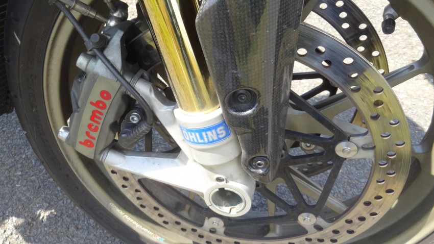 suspension ohlins sur le Streetfighter 1098 modèle S