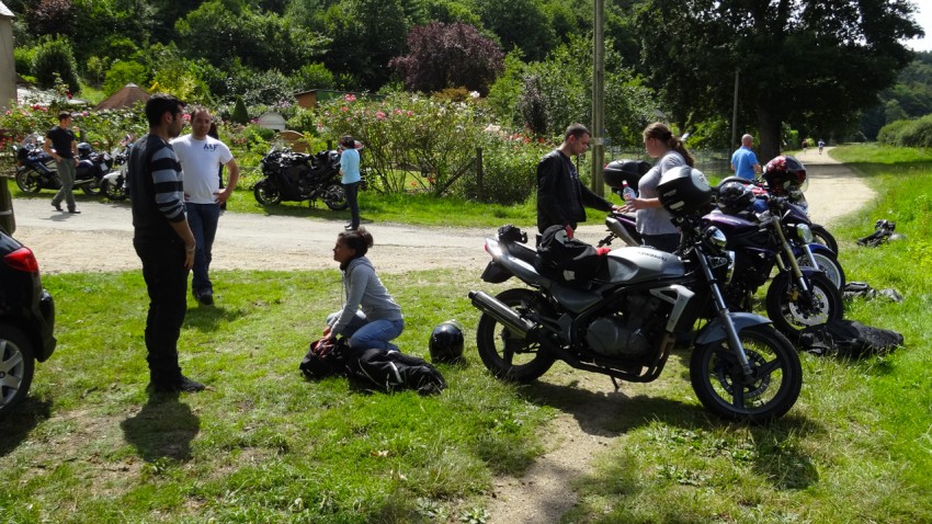 balade moto le long de la vilaine