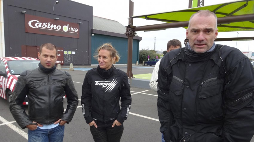 balade moto : arrivée à Rennes