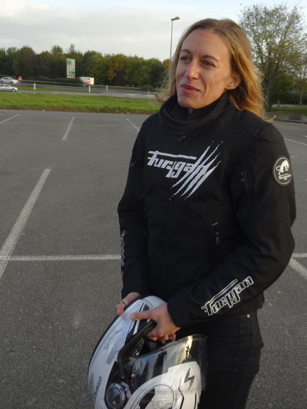 Agnès, motarde Rennaise