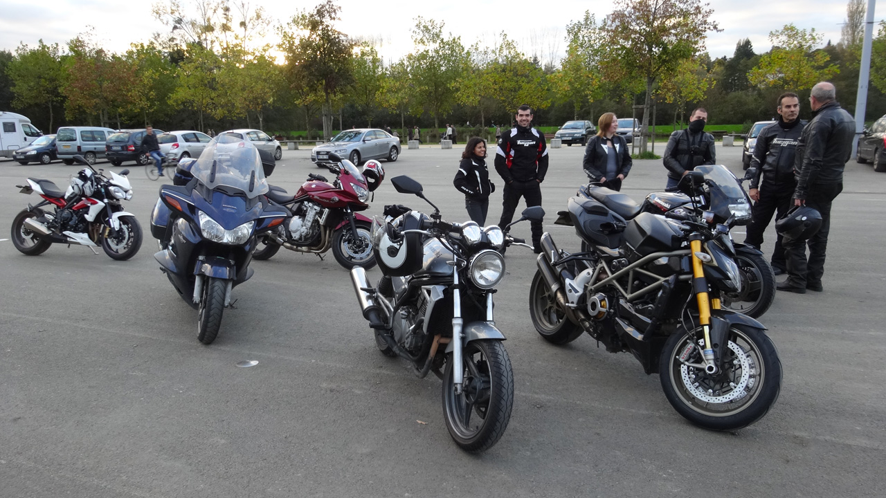 retour des motards Rennais à Betton