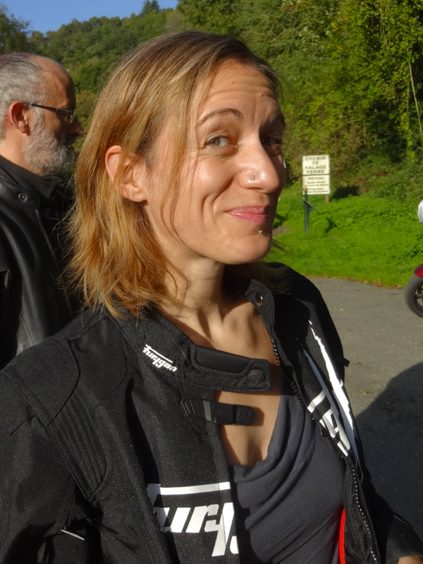 Agnès, motarde Rennaise