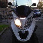 face avant du scooter MP3 piaggio 500ie