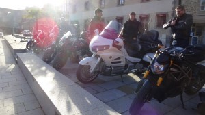 motards rennais au port de dinan