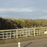 vue sur le port de Dinan depuis le pont