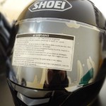 visière iridium neuve sur le Gt Air Shoei