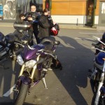 départ balade moto à Rennes