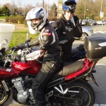 fin de balade moto à Rennes