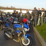 Groupe de motard et motarde : balade moto Jazt.com