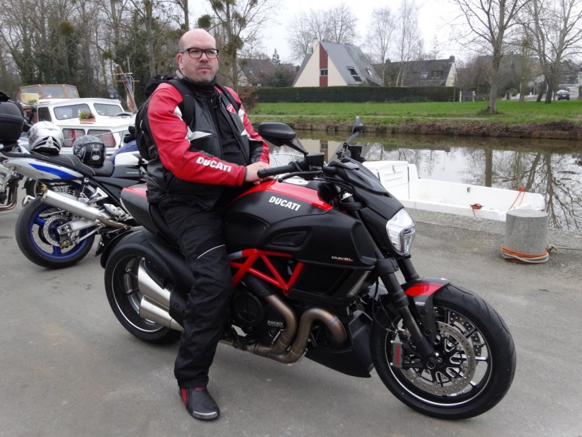 David Jazt sur son Diavel Carbon