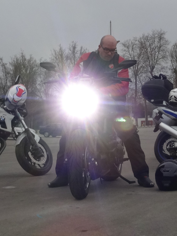 david jazt sur une moto Ducati