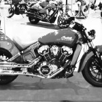 indian scout en noir et blanc