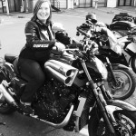 Mamzelle Laura de Rennes sur une Yamaha VMax 30ème anniversaire