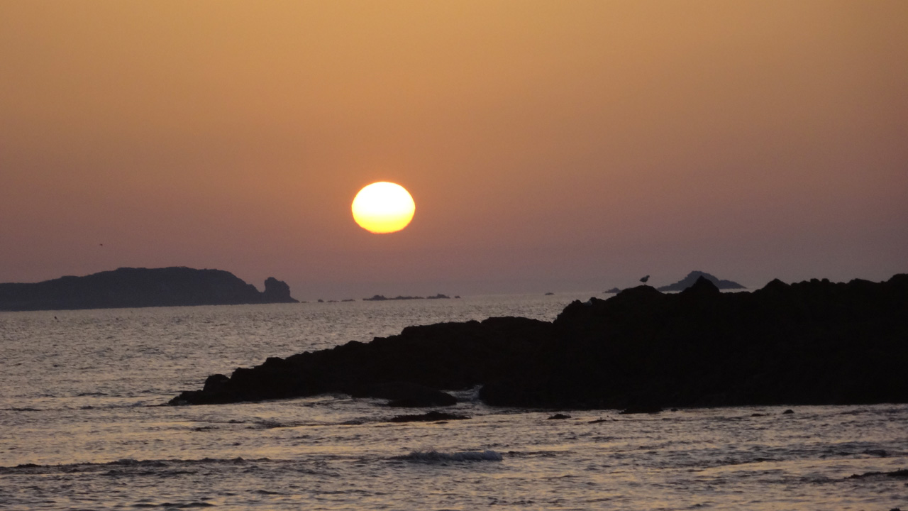 couché de soleil sur Saint-Malo (Bretagne)@