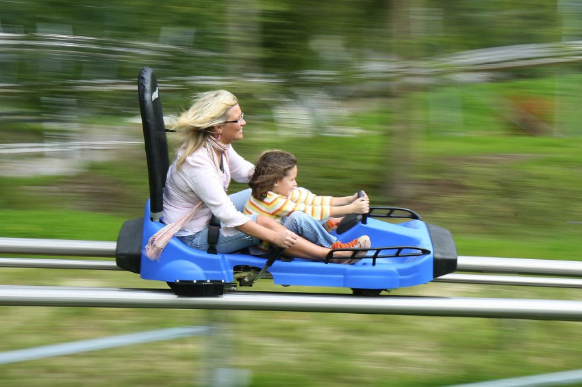 Luge sur Rail au Viaduc de la Souleuvre en Normandie