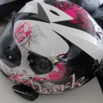 Scala rider sur casque moto de fille