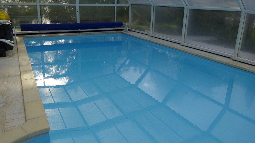 piscine privée en chambre d'hôtes à Fouesnant