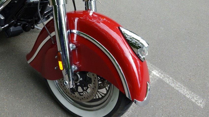 garde boue enveloppant sur l'Indian Chief Classic