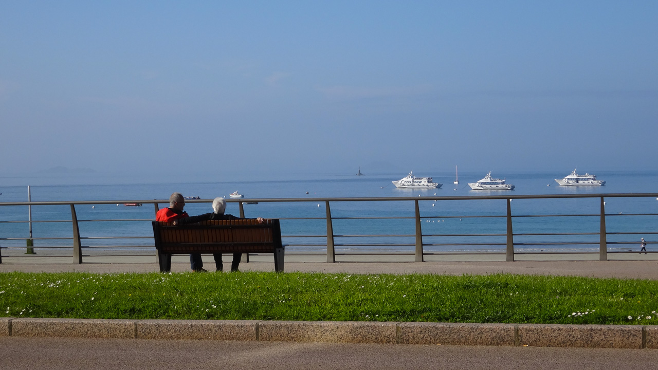 vue mer depuis Perros Guirec