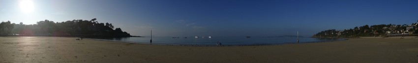 vue depuis le Casino de Perros Guirec vers la mer