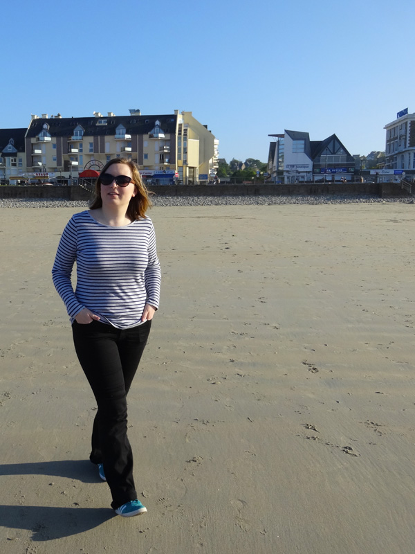 Mamzelle Laura à Perros Guirec sur la plage de sable fin