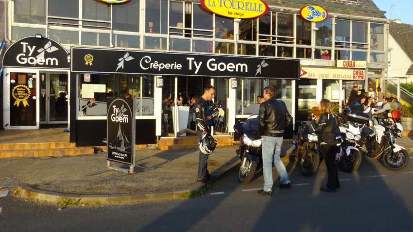 motard Rennais en Bretagne (côte d'armor)