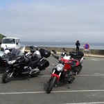 photo des motos Rennaises en bord de mer en côte d'Armor