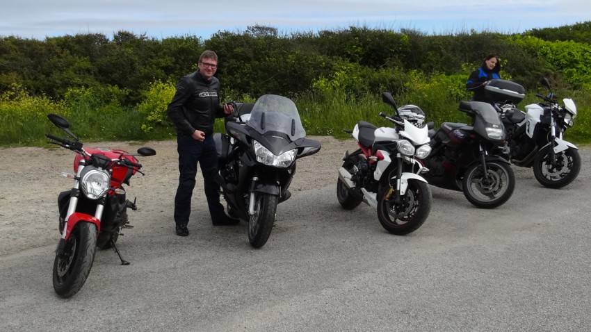 motards Rennais en Bretagne au Cap de la Chèvre