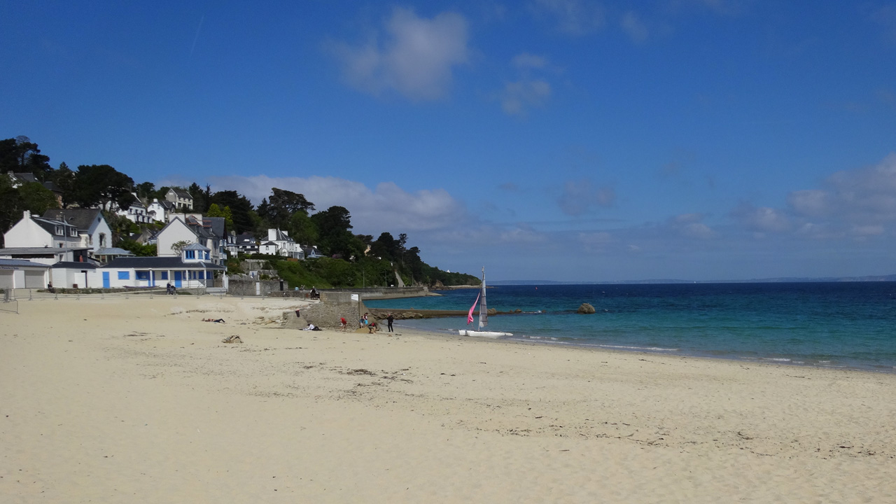 Plage des sables blancs à Douarnenez