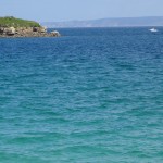 mer turquoise en Bretagne