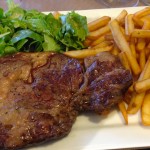 entrecôte grillée au gros sel au cap coz