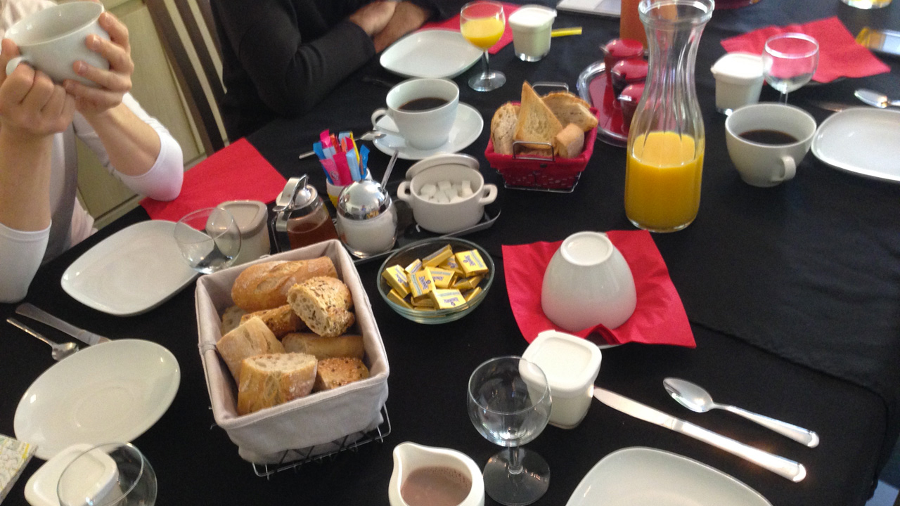 petit déjeuner en chambre d'hôtes