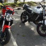 Ducati 821 Monster et FZ6 N S2