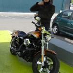 Florent en Harley Davidson