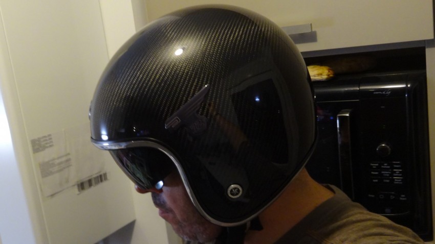 casque moto jet en carbone super léger