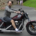 Nicolas des Thermes Marins de Saint-Malo en Harley Davidson