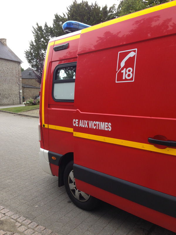 Appel des pompiers au 18