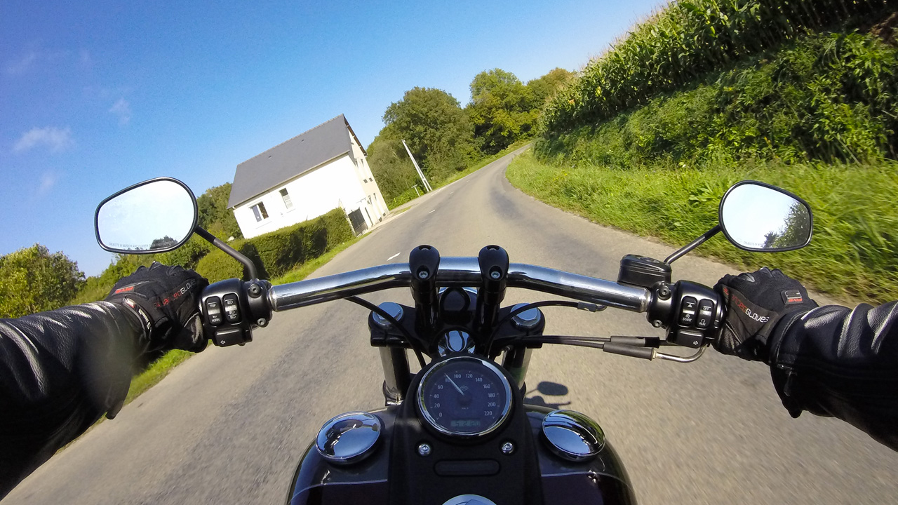 Harley Davidson riding
